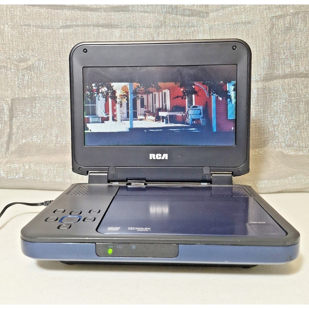 RCA Portable DVD Player DRC6338EL 8-inch LCD screen w Charger Tested READ issues